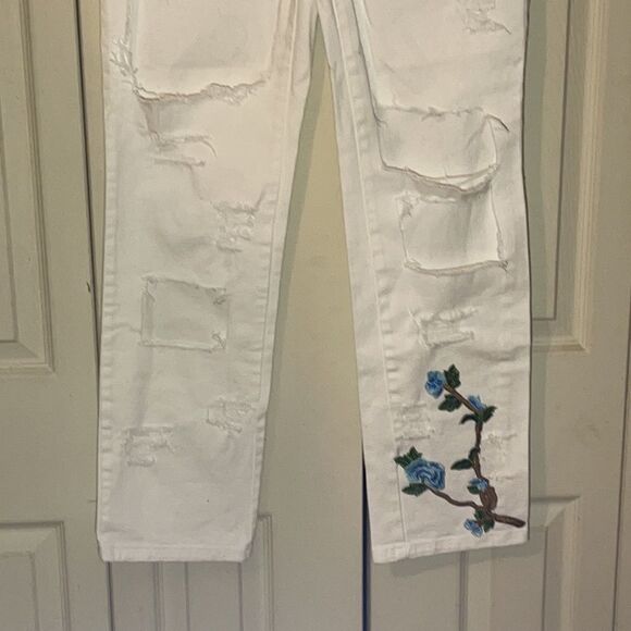 Gloria Vanderbilt White Amanda Jeans Upcycled 6 - Picture 4 of 16